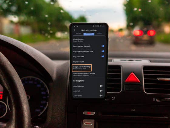 Google Maps: How to enable Driving Mode