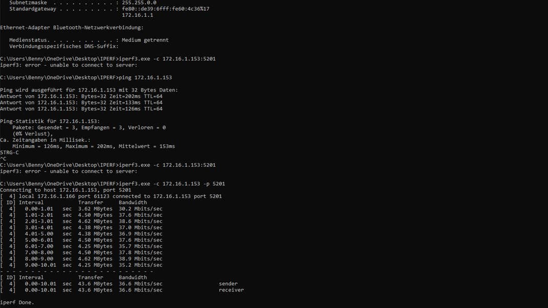 iPerf provides a leg up in WLAN speed benchmarks.