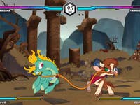 A screenshot of the game Them's Fightin' Herds.