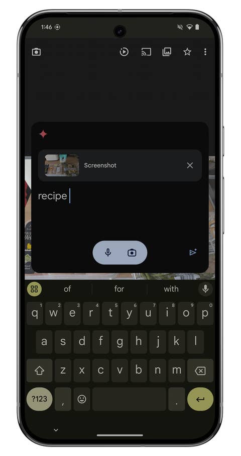 Screenshot of the Google Gemini Nano interface on the Google Pixel 9 Pro XL.