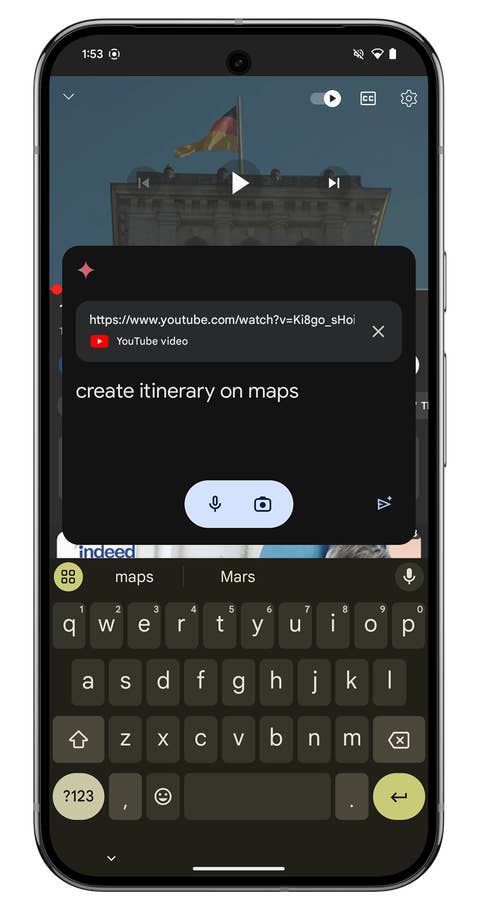 Screenshot of the Google Gemini Nano interface on the Google Pixel 9 Pro XL.