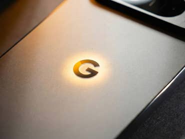 Google Logo on a Pixel smartphone