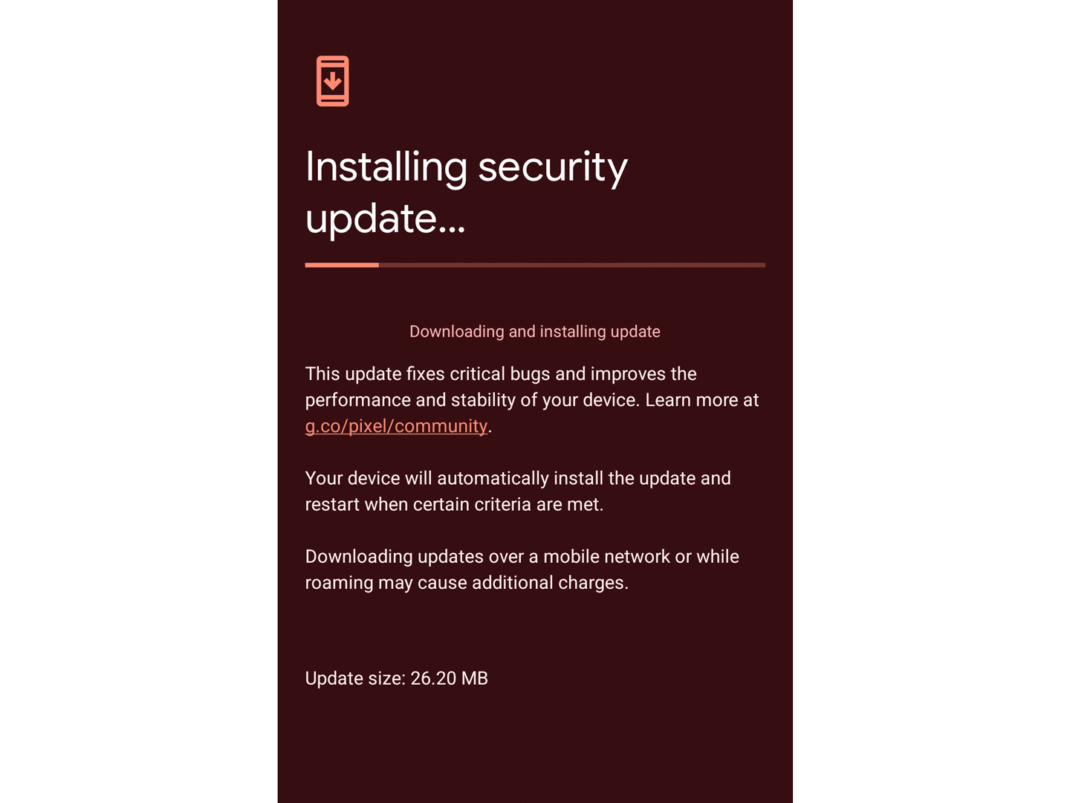 Google Pixel 9 Pro XL with the October emergency update