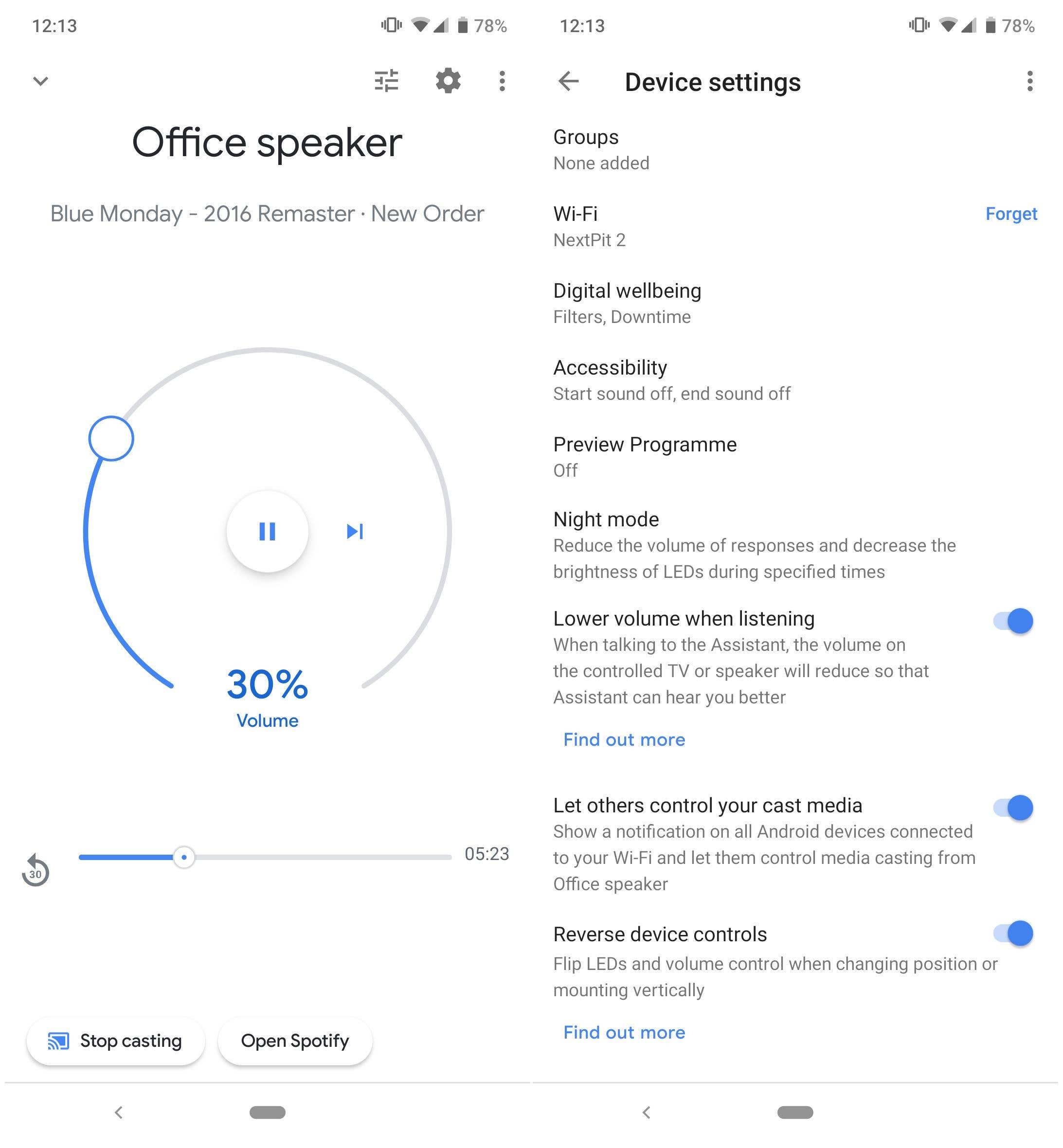 google nest mini screenshot