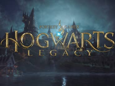 The title screen of Hogwarts Legacy