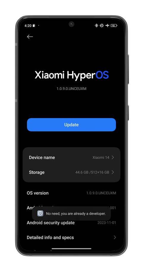 A screenshot showing how to change the Bluetooth codec of your Android smartphone