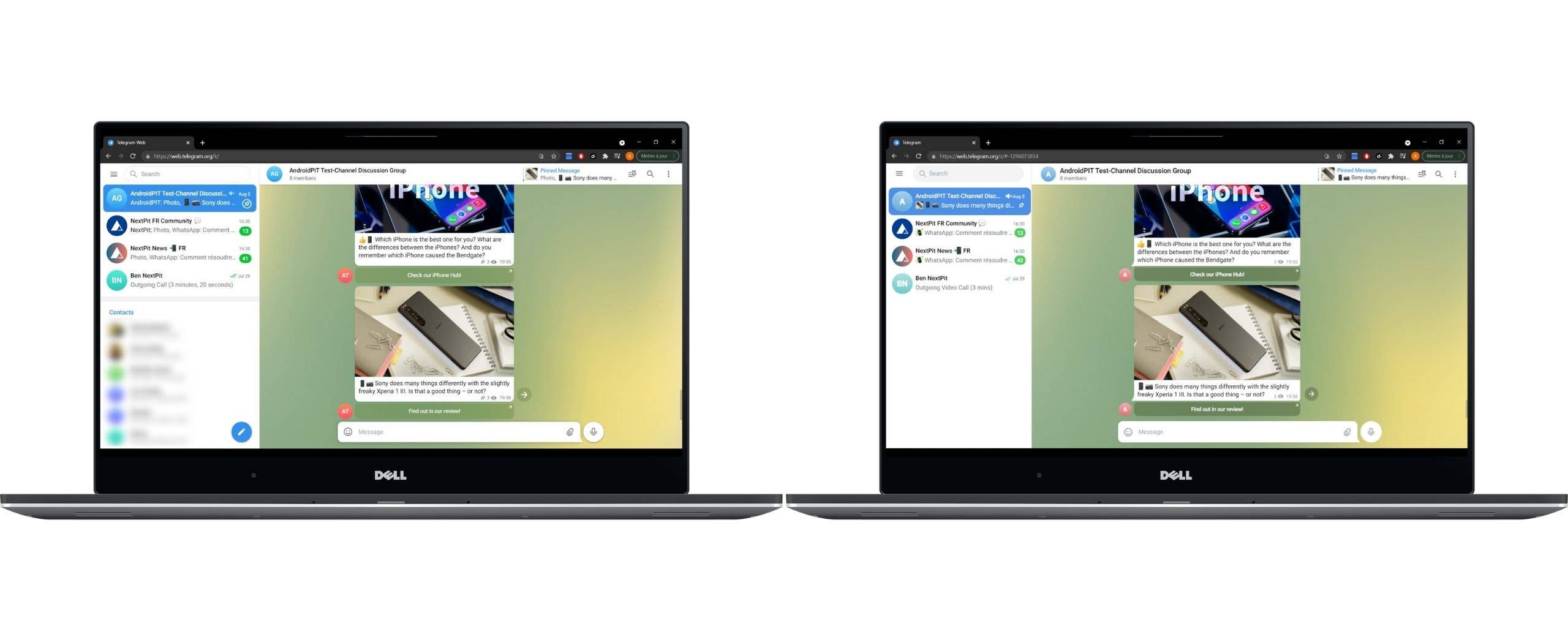 how to telegram webk vs webk