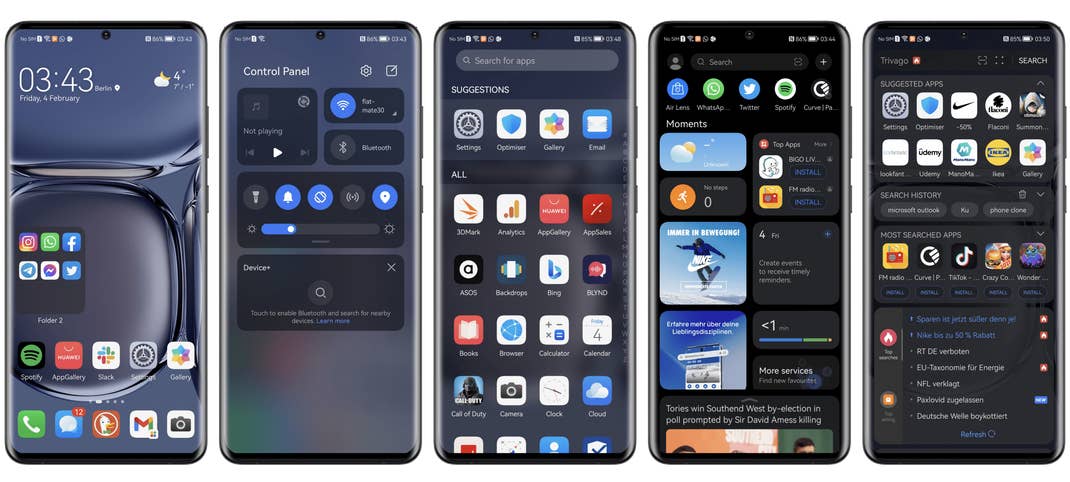 huawei p50 pro review ui homescreen