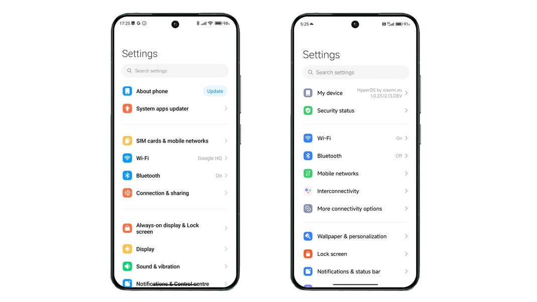 With the MiSans font, everything looks cleaner and more uniform.