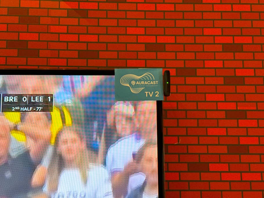 Photo of the Auracast experience demo at IFA 2024 in Berlin.