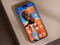 iOS 26 with the new design on an iPhone