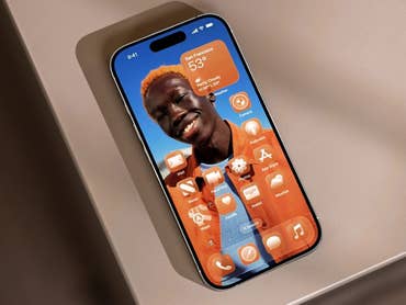 iOS 26 with the new design on an iPhone