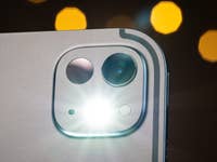 You get an improved Truetone flash in the iPad Pro.
