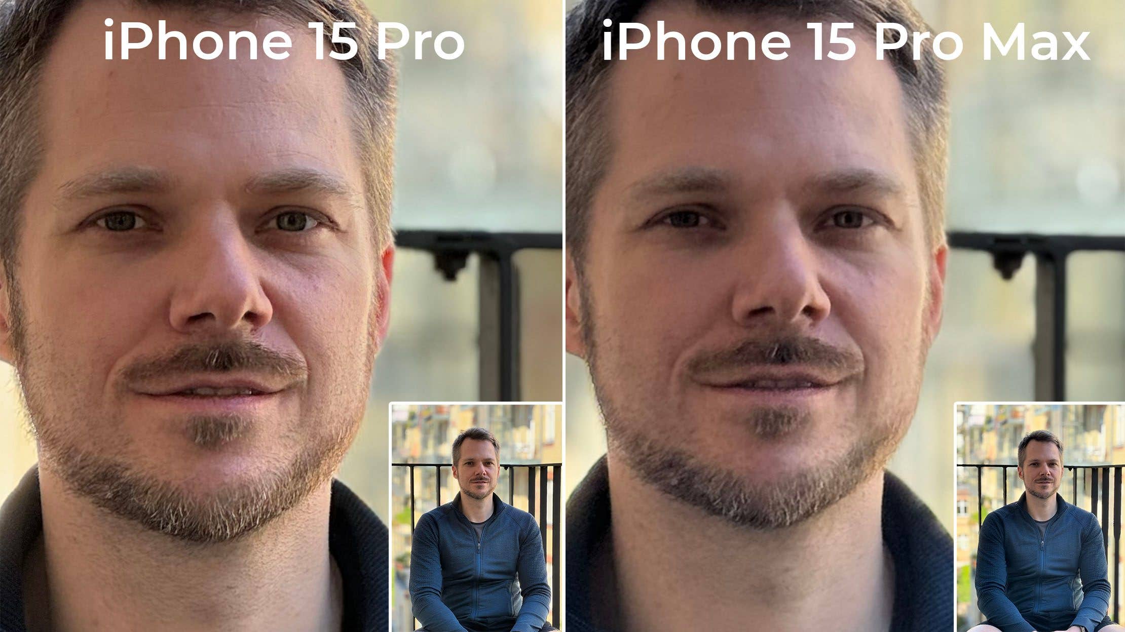 iPhone 15 Pro vs Pro Max test photos