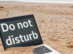 Computer stuck in the sand