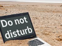 Computer stuck in the sand