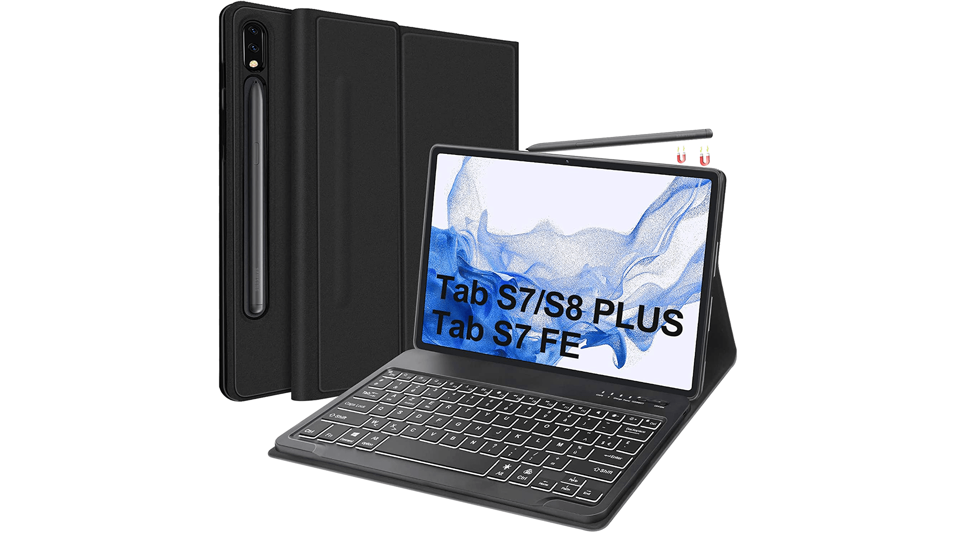 Clavier rétroéclairé Sengbrich pour Galaxy Tab S7 et S8