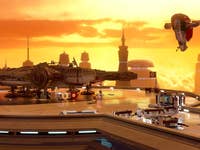 A screenshot of the game LEGO Star Wars.