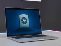 Messenger on an Apple MacBook laptop