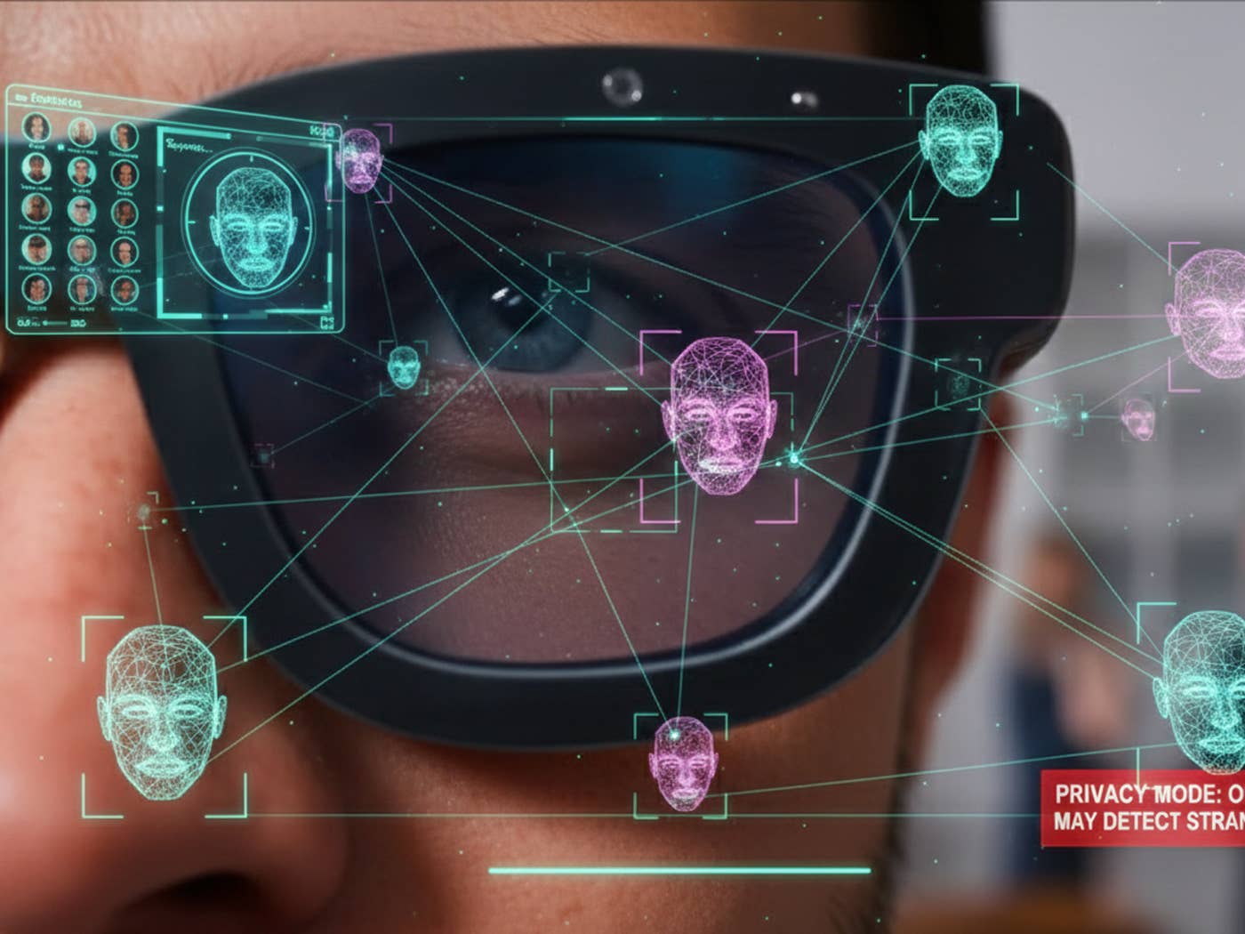 Meta Smart Glasses with facial recognition feature