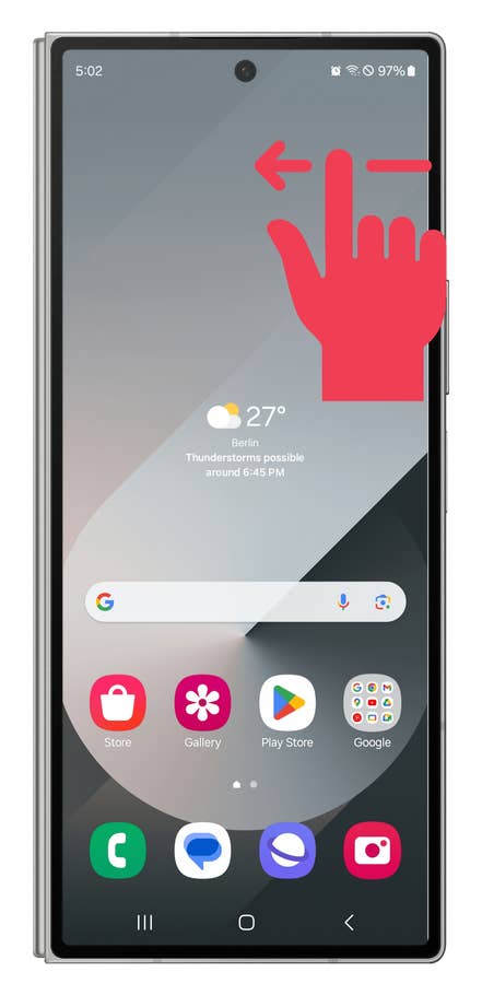 One UI screenshots showing how to customize the side panel.