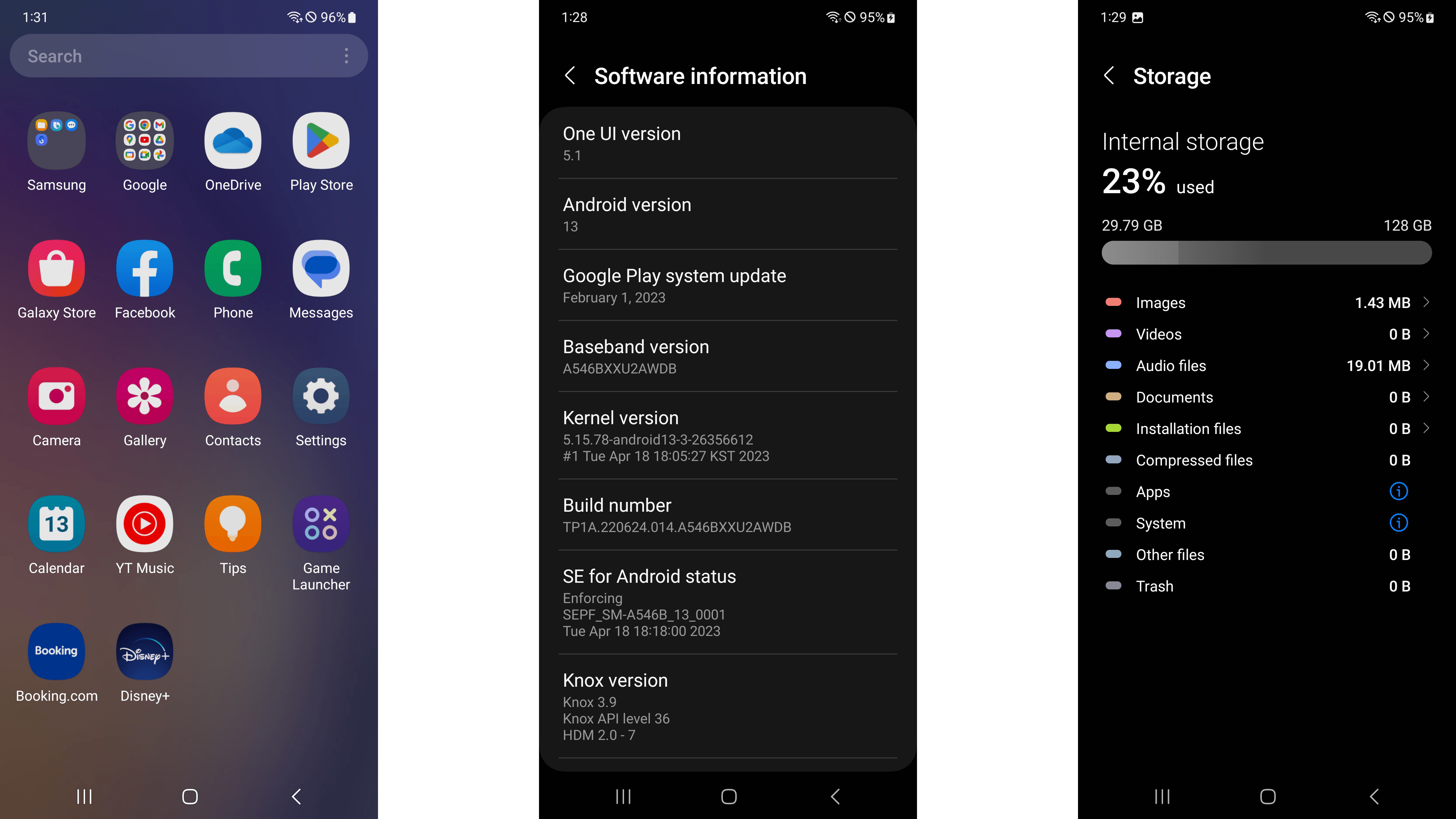 Samsung Galaxy A54: One UI 5.1 Samsung Galaxy A54: One UI 5.1