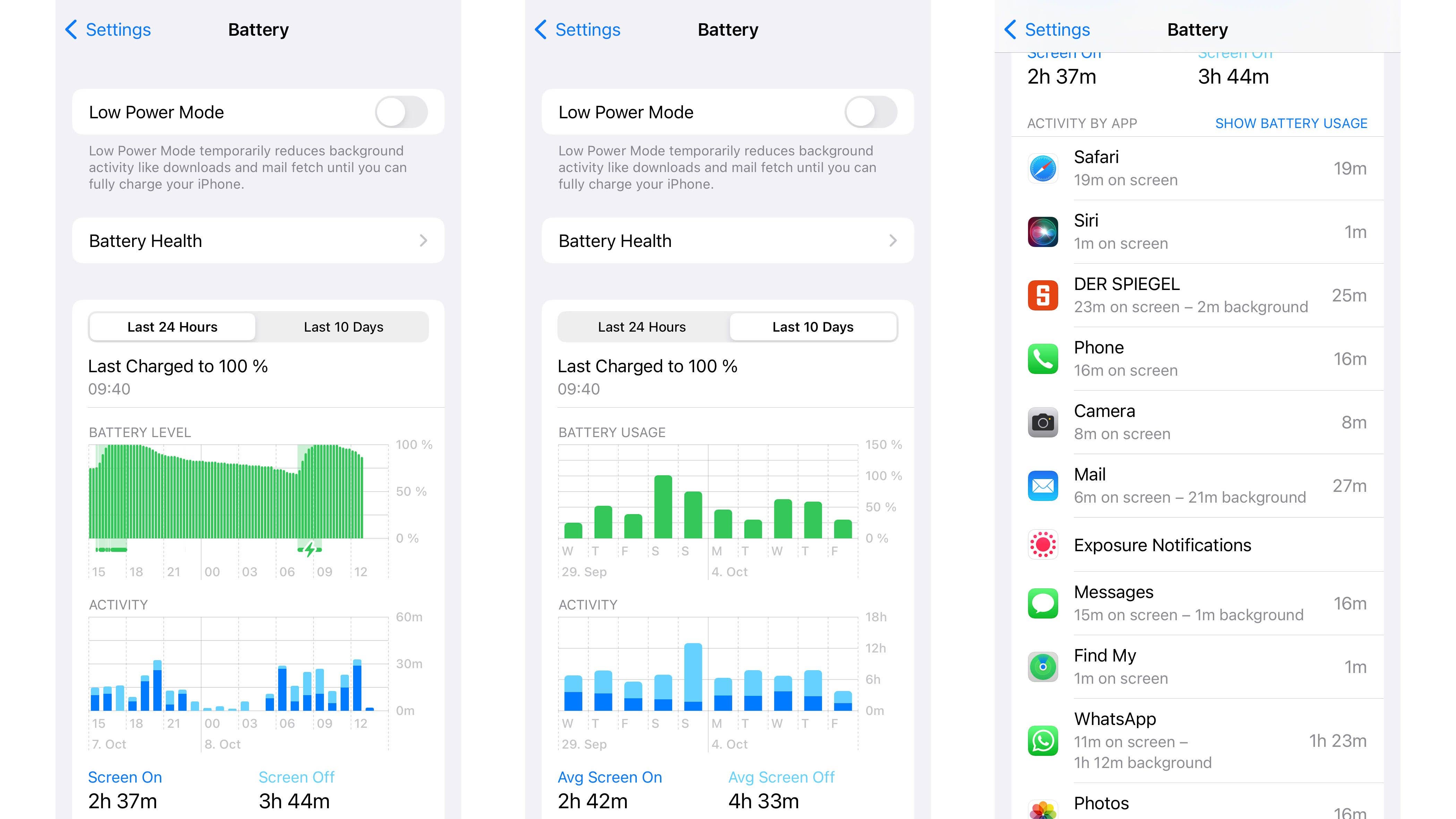 Apple iPhone 13 Pro Battery interface