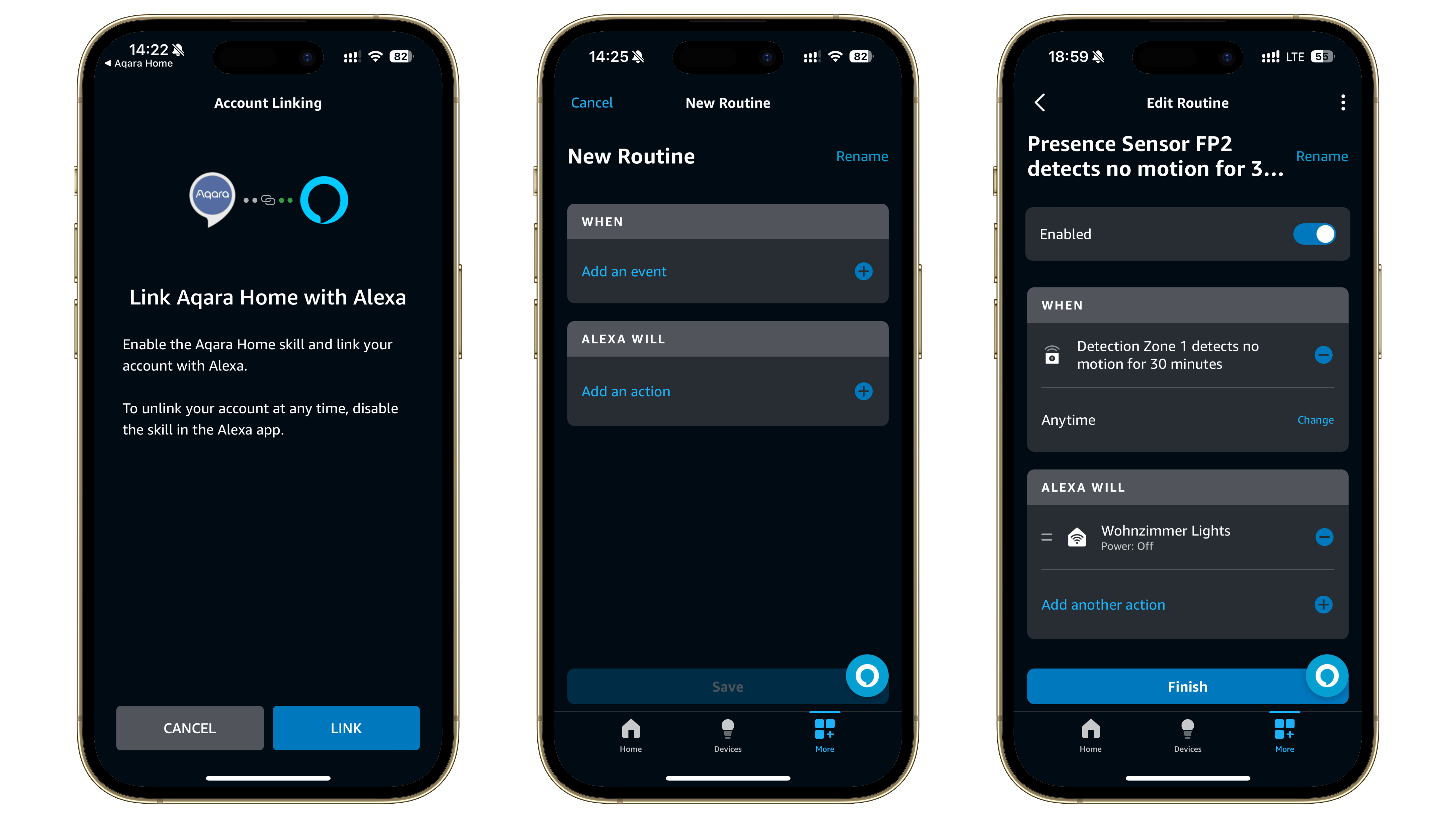 It is all too easy to link the Aqara FP2 with Alexa, and setting up routines is as easy as A-B-C. It is all too easy to link the Aqara FP2 with Alexa, and setting up routines is as easy as A-B-C.