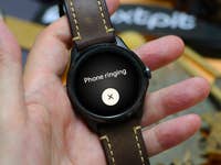 Photo showing a smartwatch with the Find my Phone feature activated