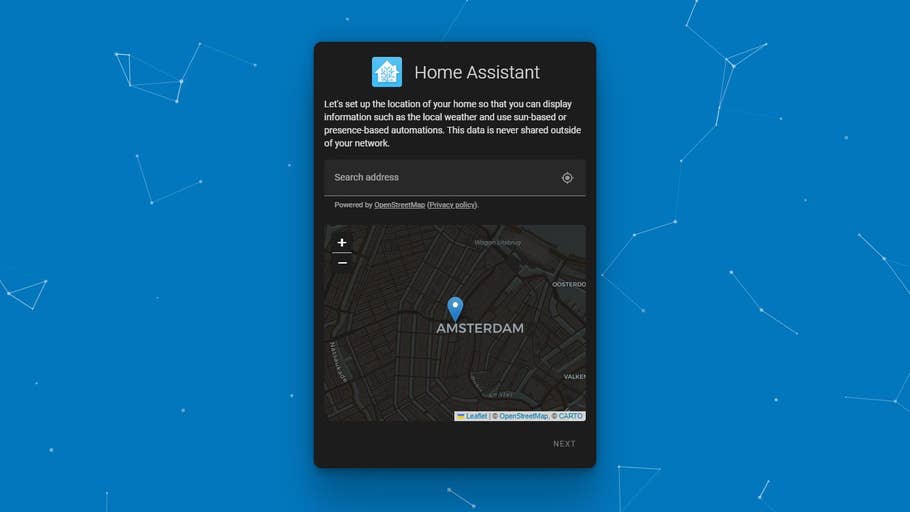 If you want to use sunlight-triggered events and weather forecast information, inform your city or street address.