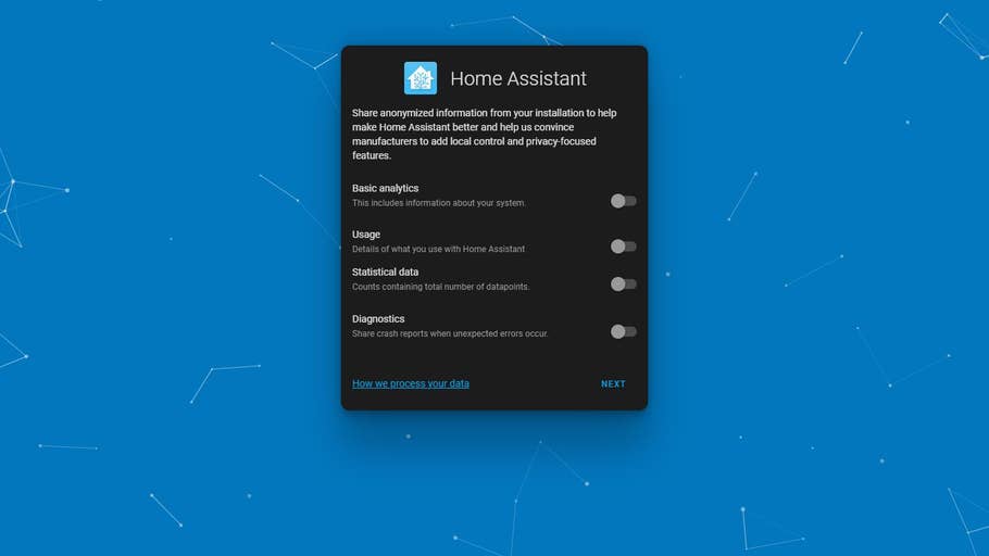 Choose which information to share (anonymously, they say).