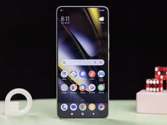 Poco F6 picture showing the display