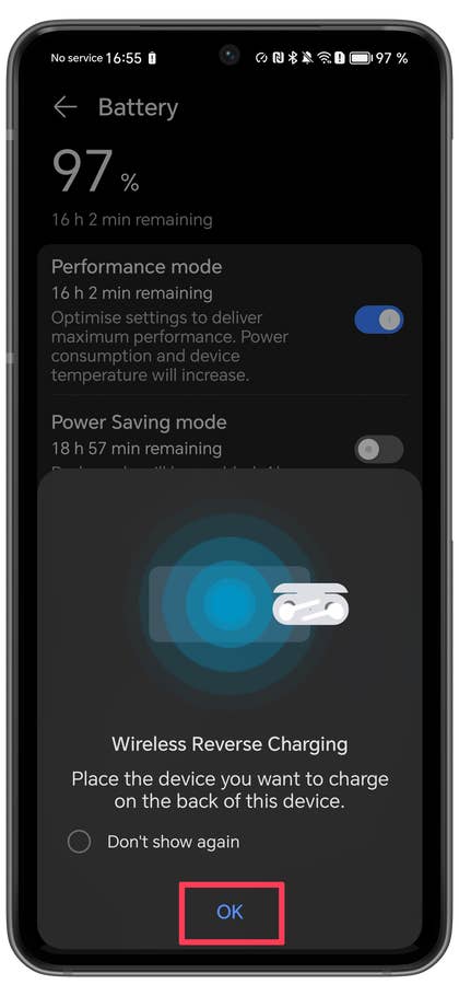 Honor Reverse Wireless Charging