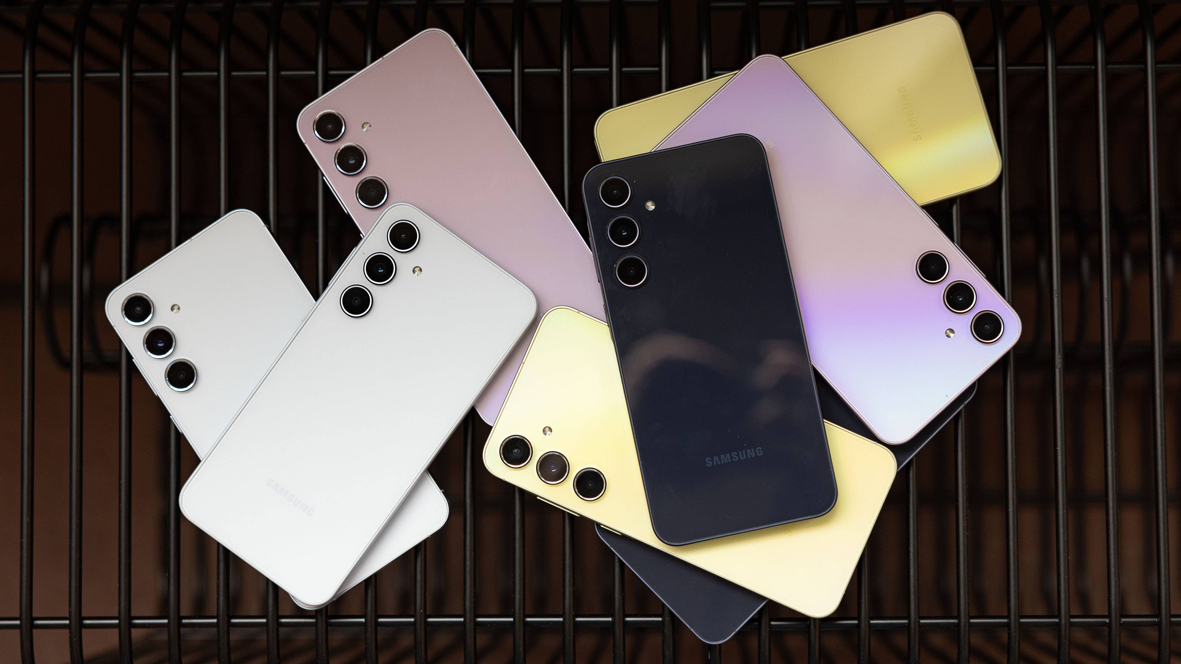 Samsung Galaxy A35 and A55 in various colors