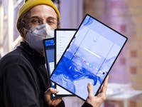 The three Samsung Galaxy Tab S8