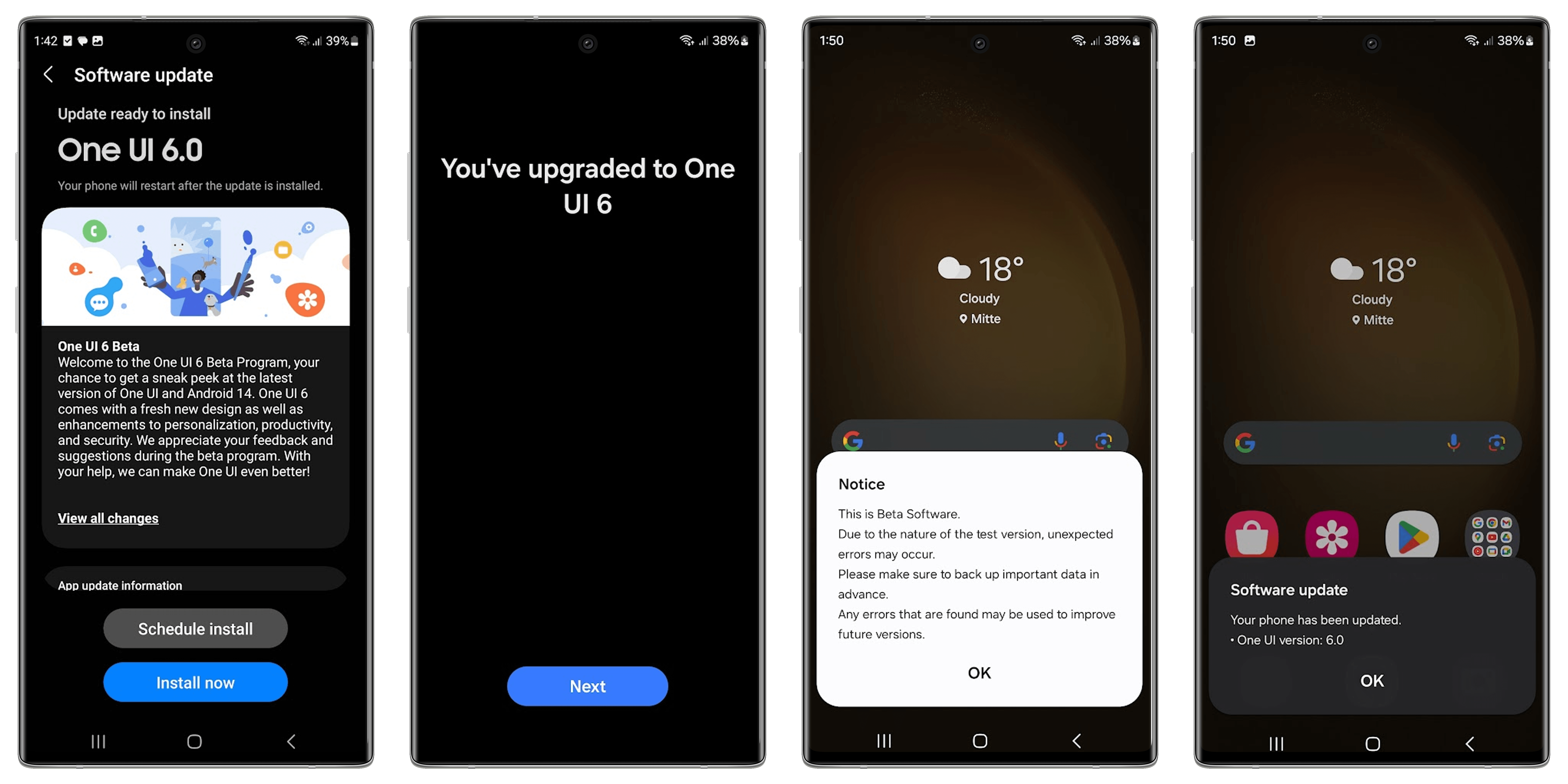 Samsung One UI 6 beta
