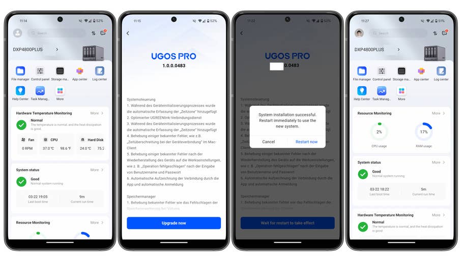 Ugreen NAS firmware update
