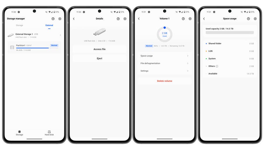 Ugreen NAS app storage manager