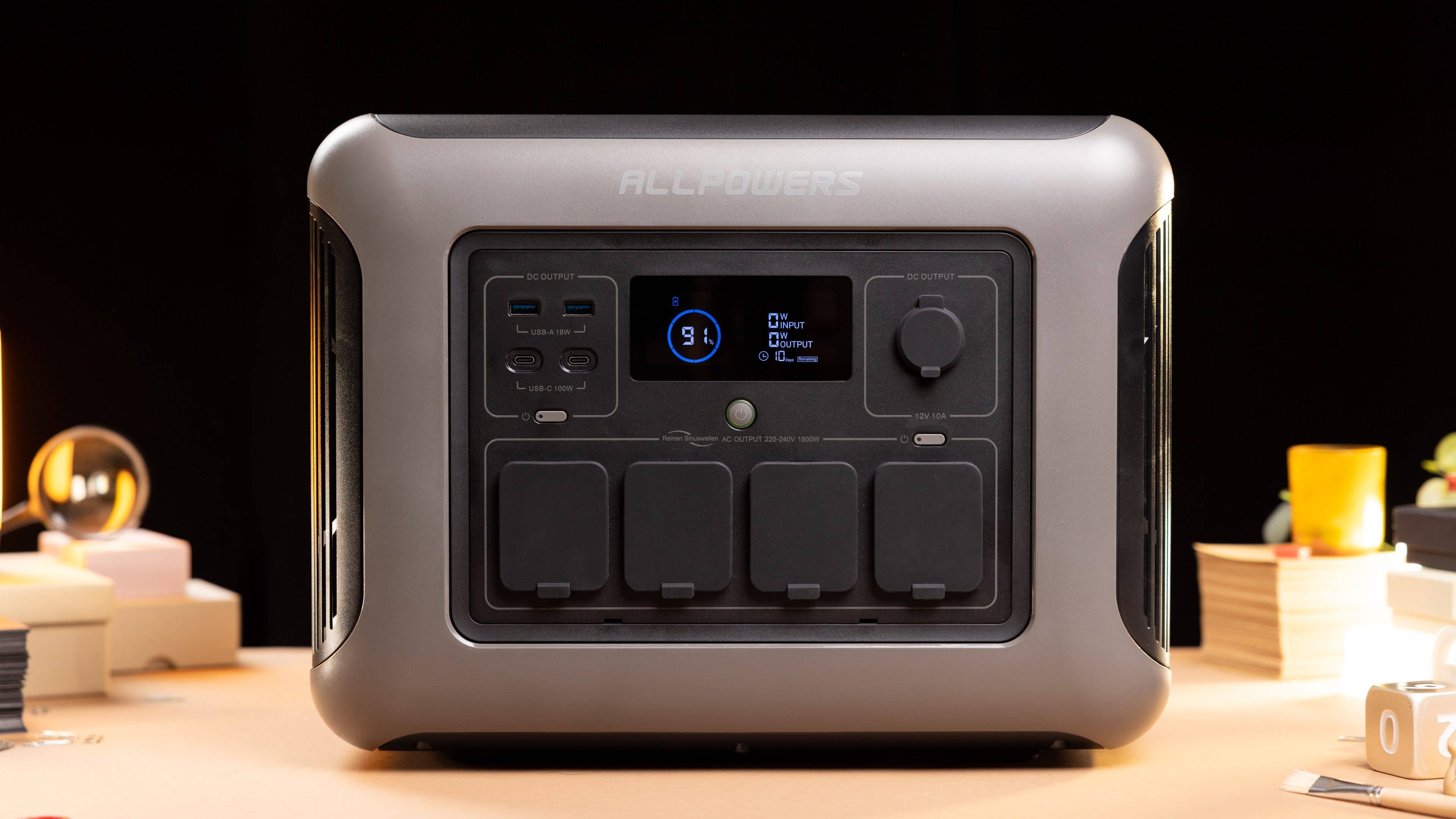 The Allpowers R1500 is an outstanding performer with an output power of 1,800 W.