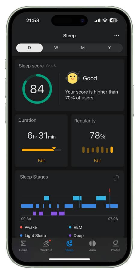 Amazfit T-Rex 3 Zepp app UI