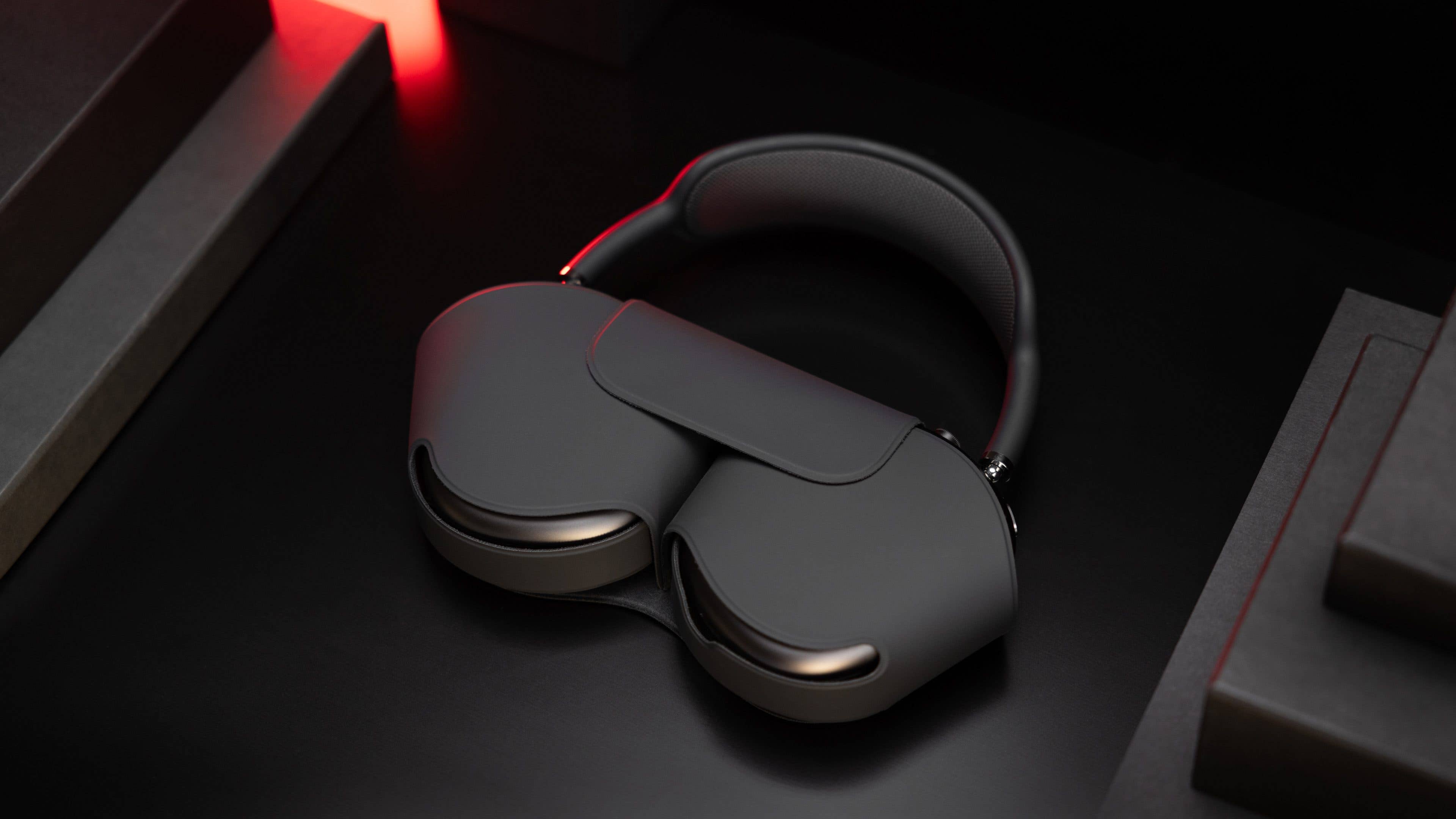 AirPods Max on the carrying case AirPods Max on the carrying case