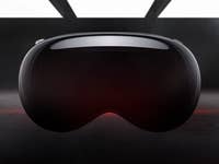 Apple Vision Pro surrounded by smoke