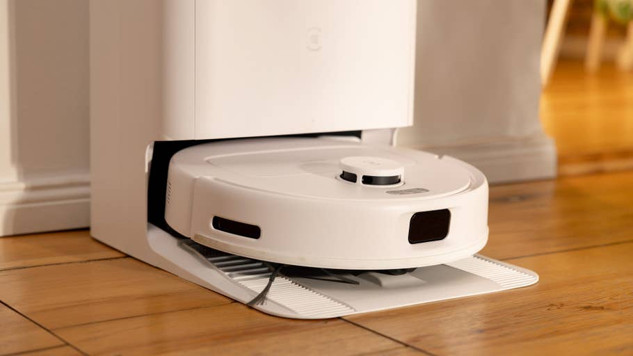 A close up of the Ecovacs N30 Pro Omni when docked.