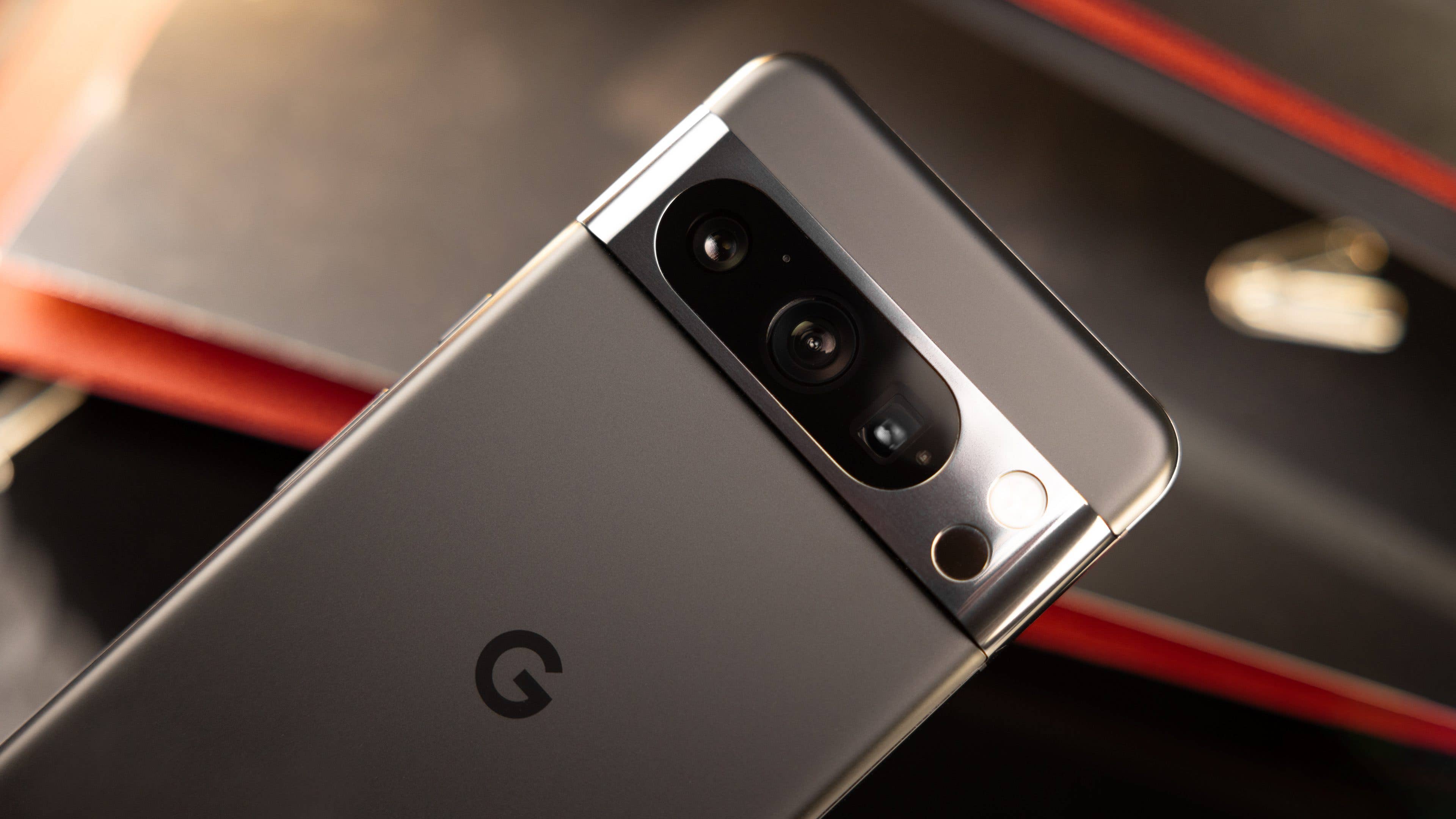 Another picture of the Google Pixel 8 Pro camera module.