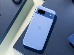 Google Pixel 8a viewed from the back