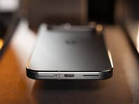 It is easy to mistake the Google Pixel 9 Pro XL from the iPhone 15 Pro Max from this angle.