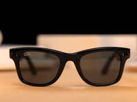 Ray-Ban and Meta Smart Glasses in detail on the table