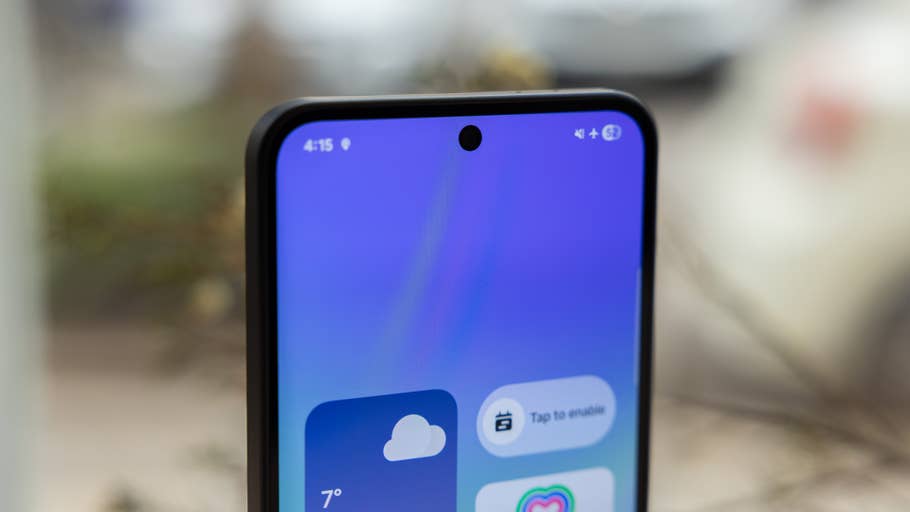 The Samsung Galaxy A36 has some rather wide bezels.