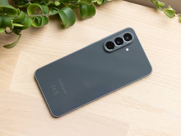 Samsung Galaxy A56 in dark grey.