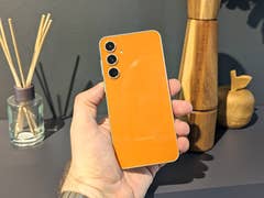 Samsung Galaxy S23 FE press unit during the phone's launch in Germany